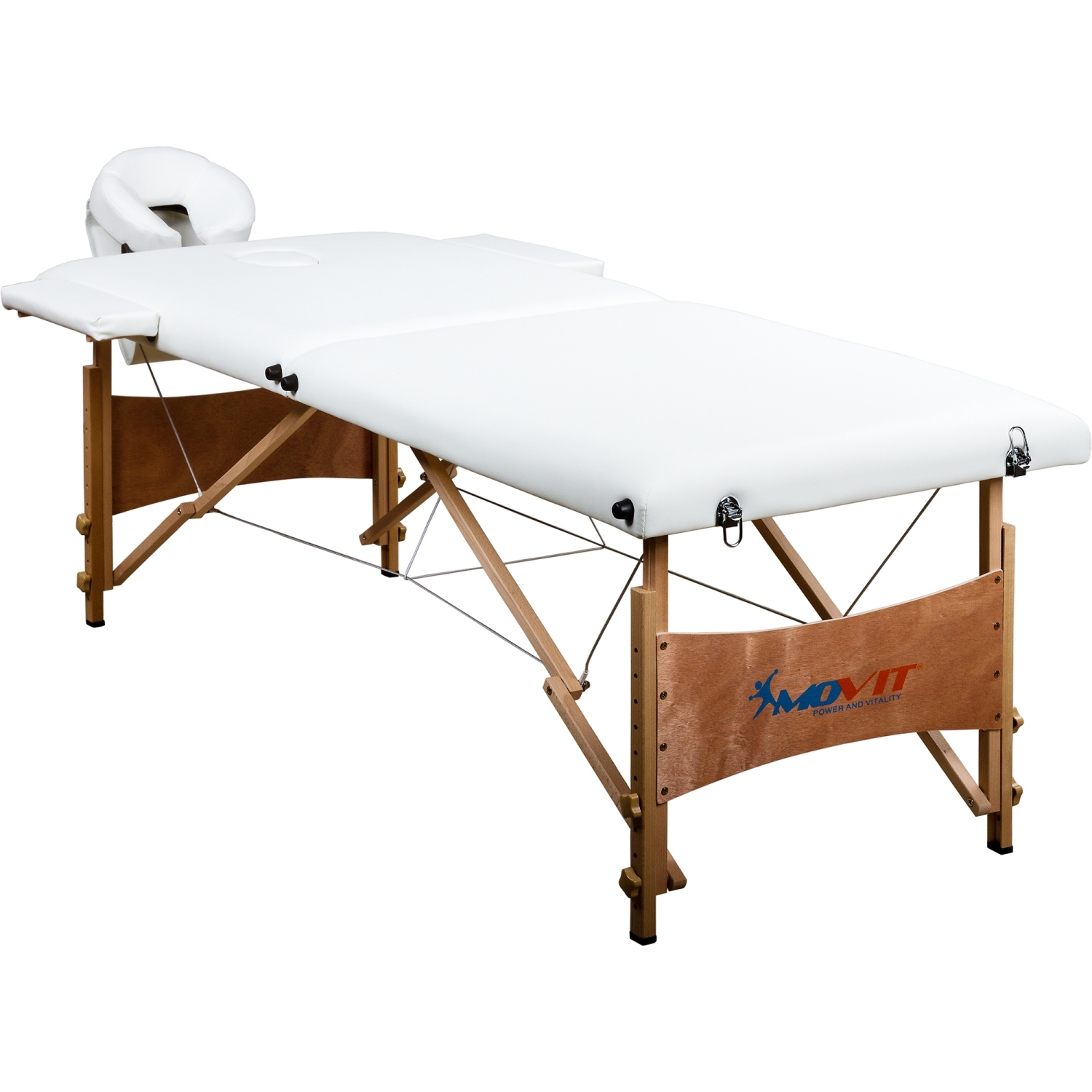 Behandeltafel – Massagetafel – Fysiotherapie – Verstelbaar – Inclusief draagtas – 210 x 92 x 70 cm – Wit