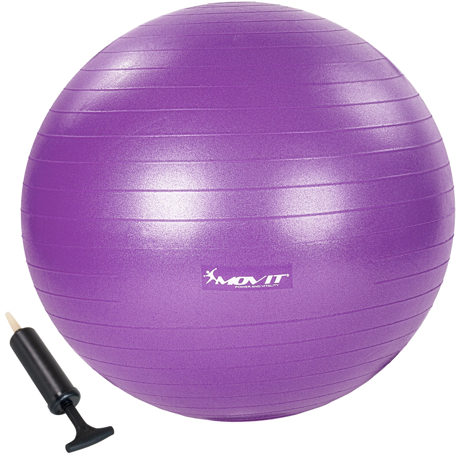 Yoga bal – Pilates bal – Fitness bal – Inclusief pomp – 75 cm – Paars