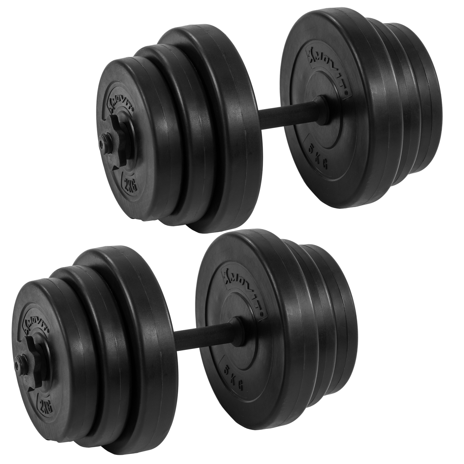 Dumbells set – Gewichten – 25 mm – 40 kg – 2x 20 kg – Zwart