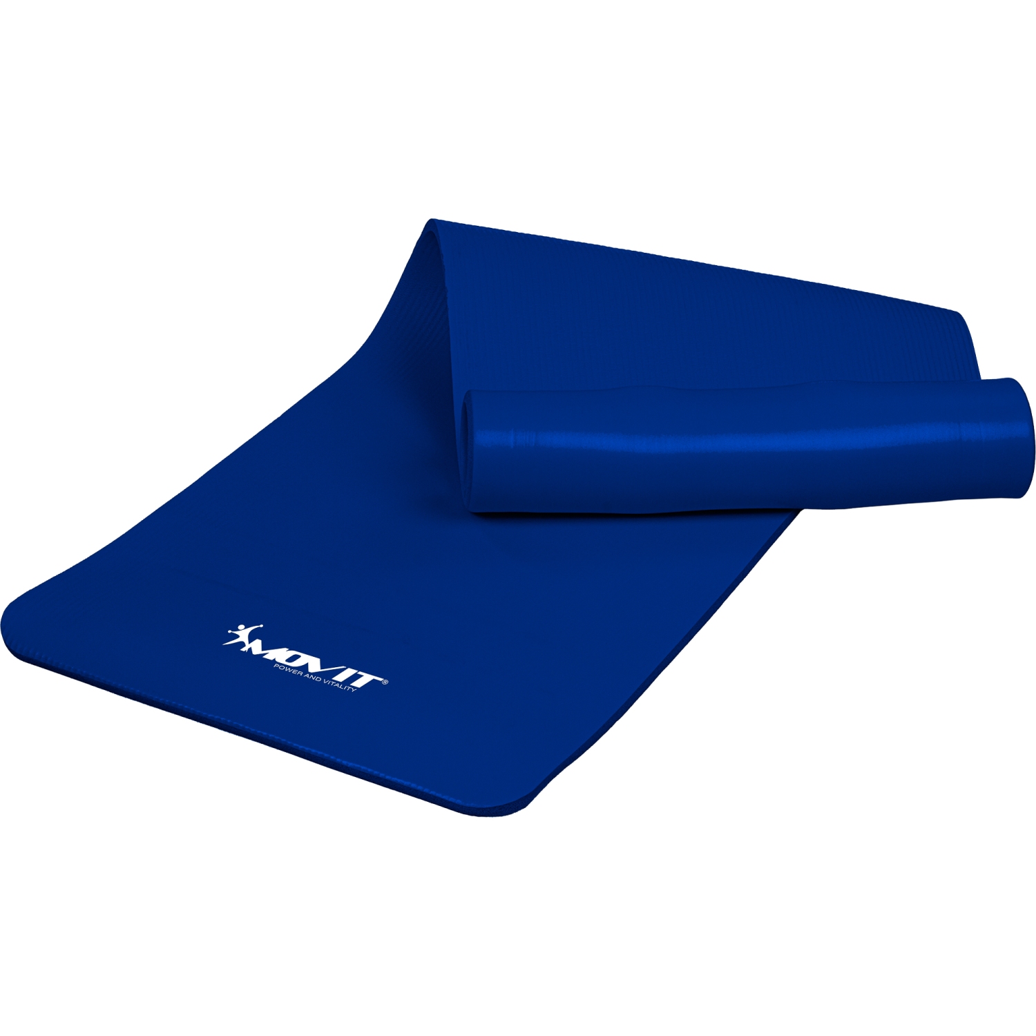 Yoga mat – Pilates mat – Oprolbaar – – 190 x 100 x 1.5 cm – Koningsblauw