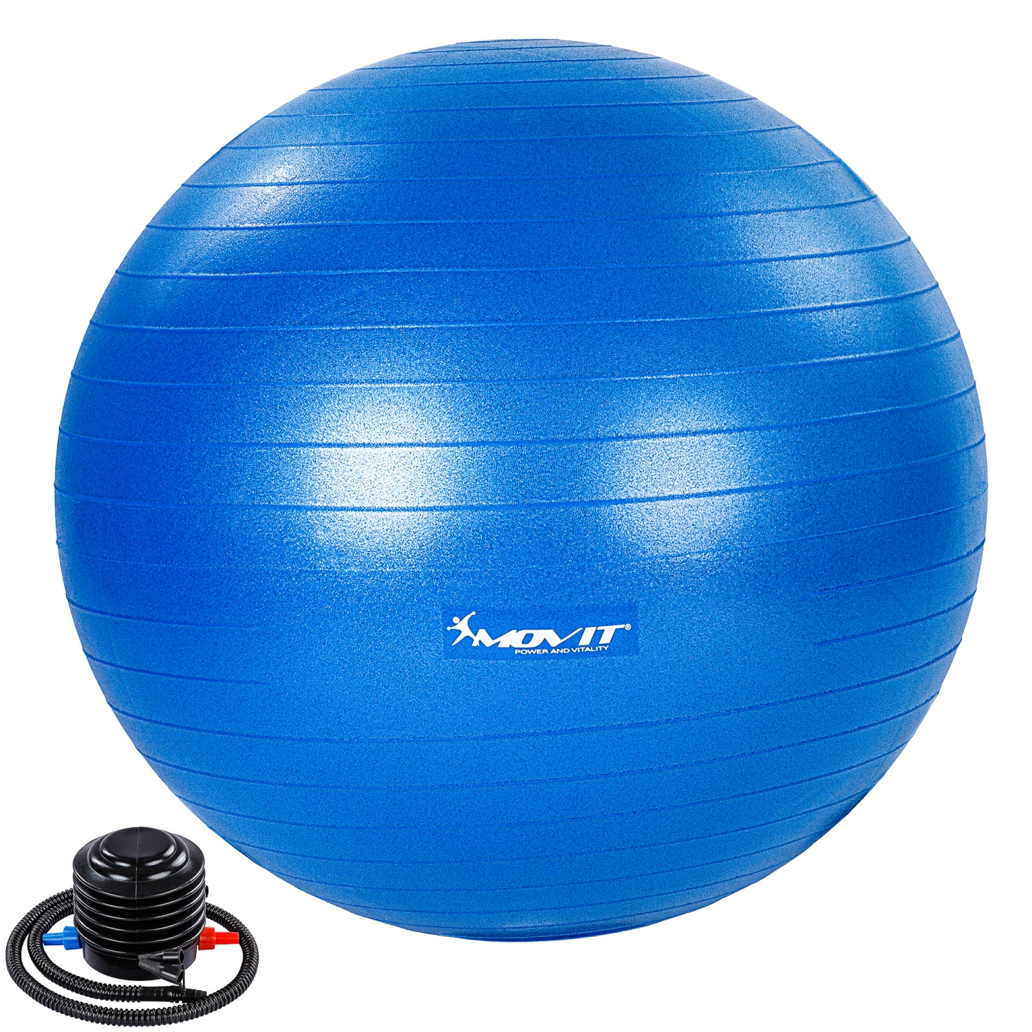 Yoga bal – Pilates bal – Fitness bal – 55 cm – Inclusief pomp – Blauw
