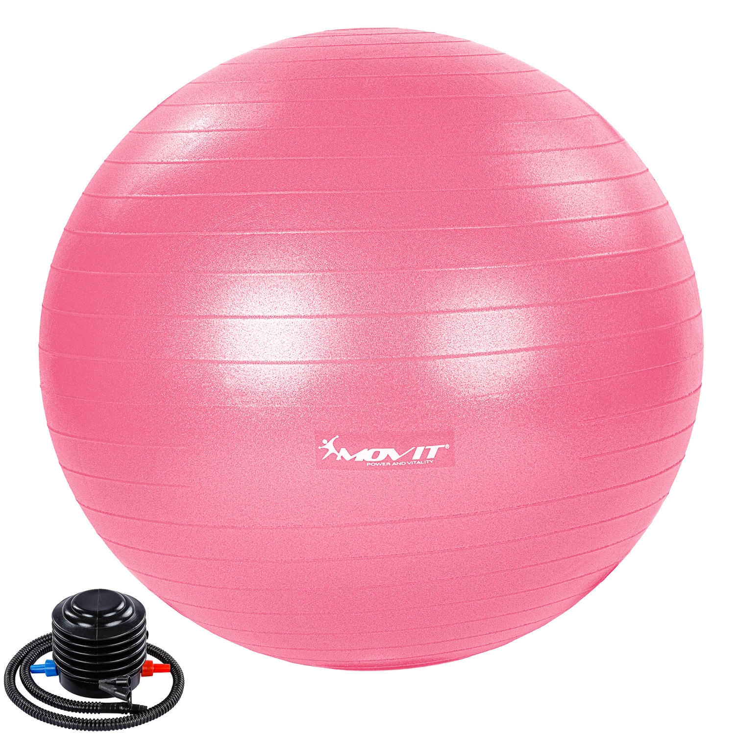 Yoga bal – Pilates bal – Fitness bal – 55 cm – Inclusief pomp – Roze