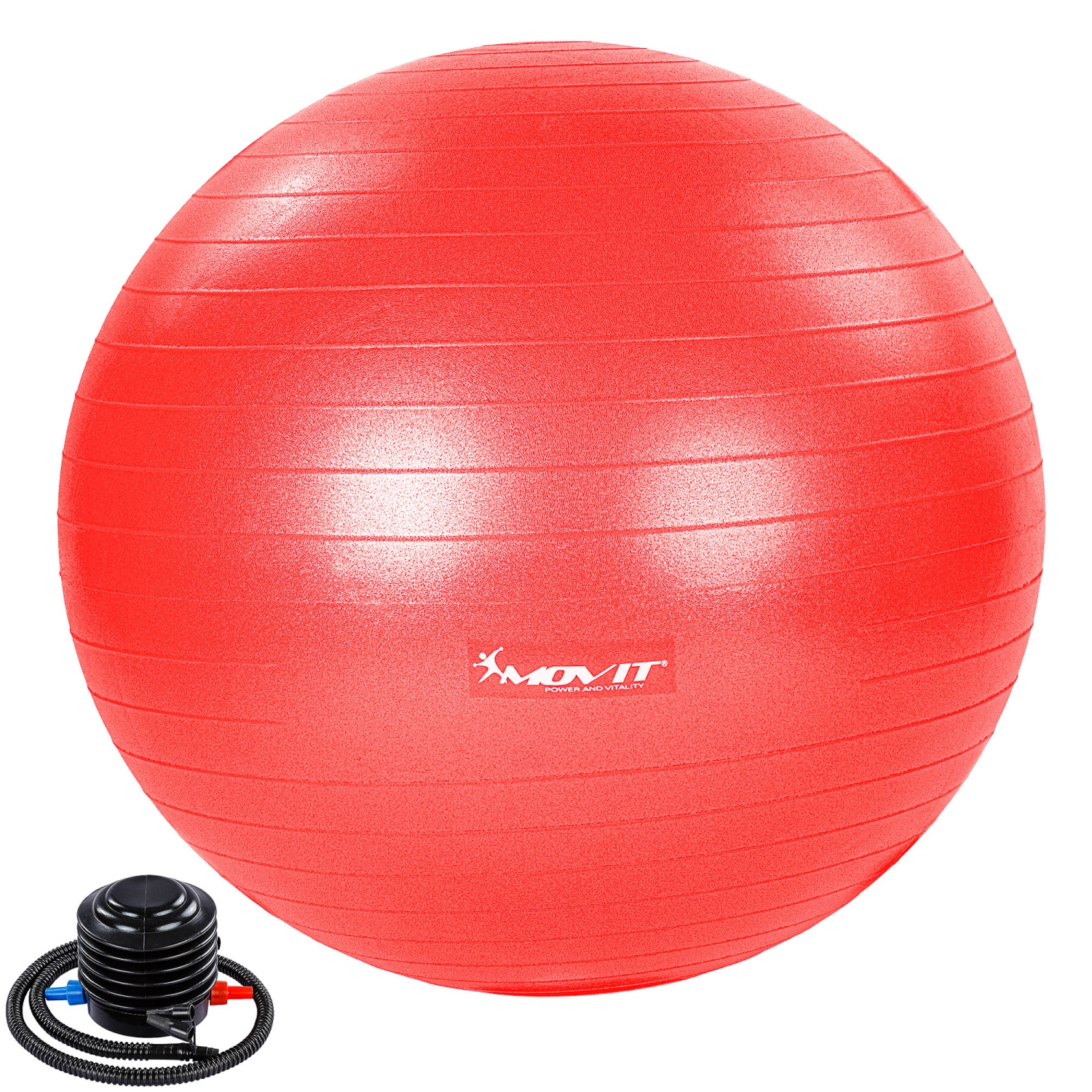 Yoga bal – Pilates bal – Fitness bal – 55 cm – Inclusief pomp – Rood