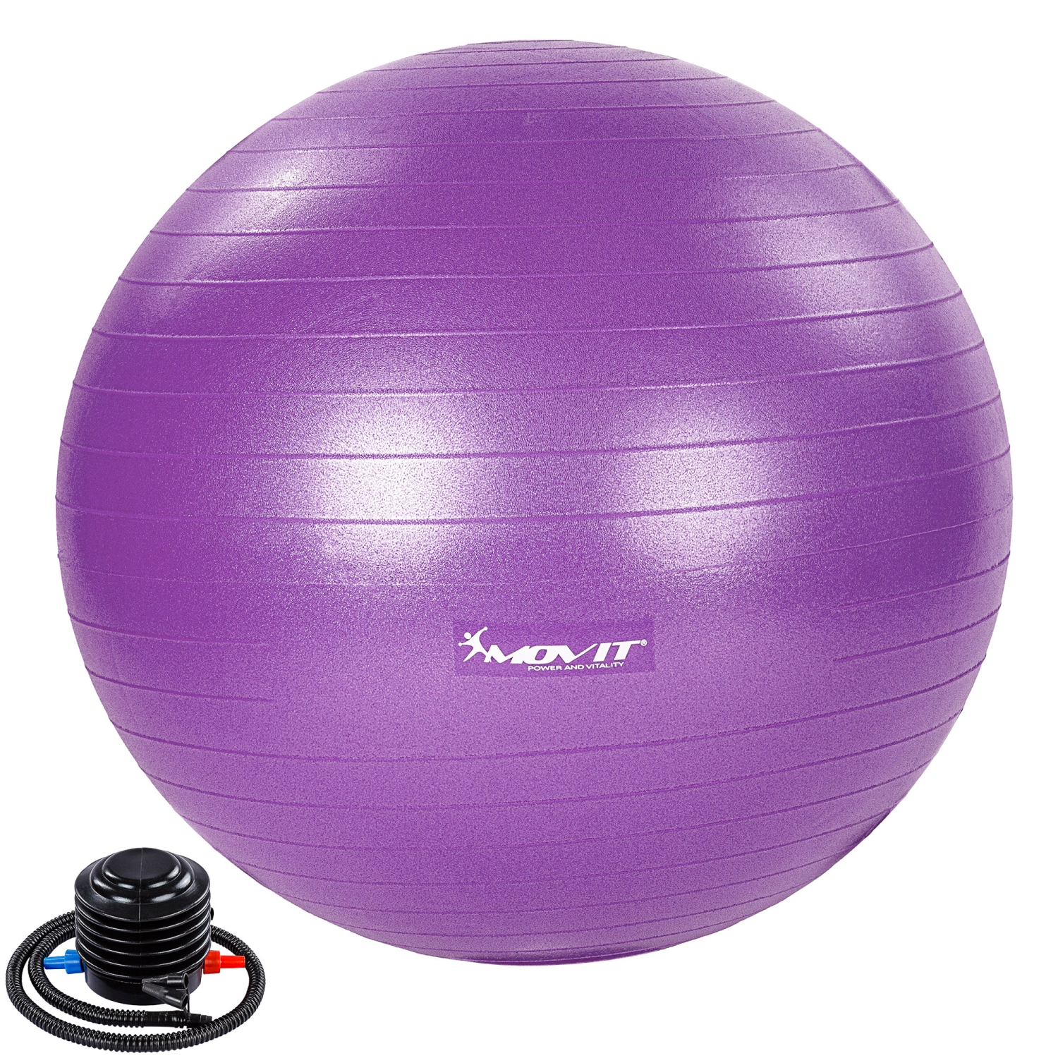 Yoga bal – Pilates bal – Fitness bal – 55 cm – Inclusief pomp – Paars