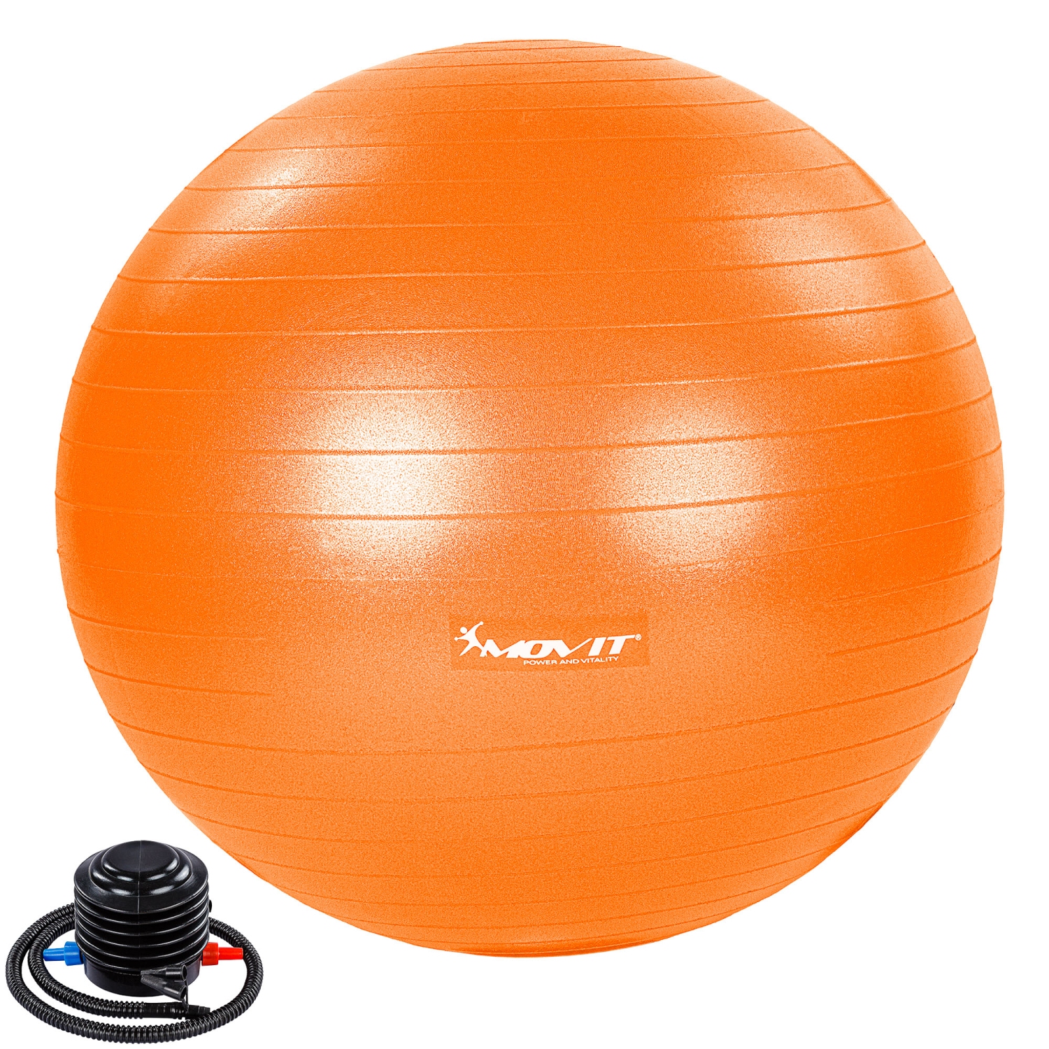 Yoga bal – Pilates bal – Fitness bal – 65 cm – Inclusief pomp – Oranje