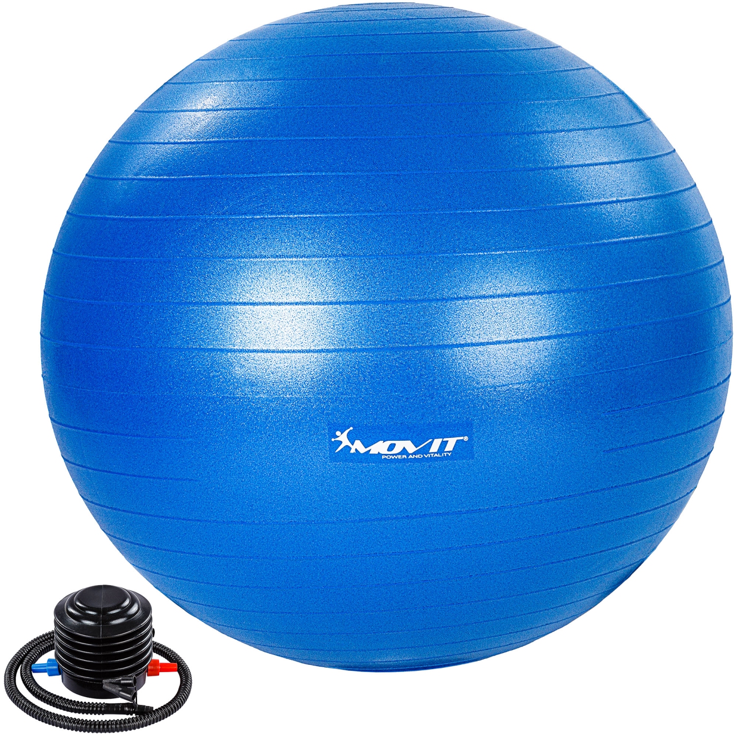 Yoga bal – Pilates bal – Fitness bal – 85 cm – Inclusief pomp – Blauw