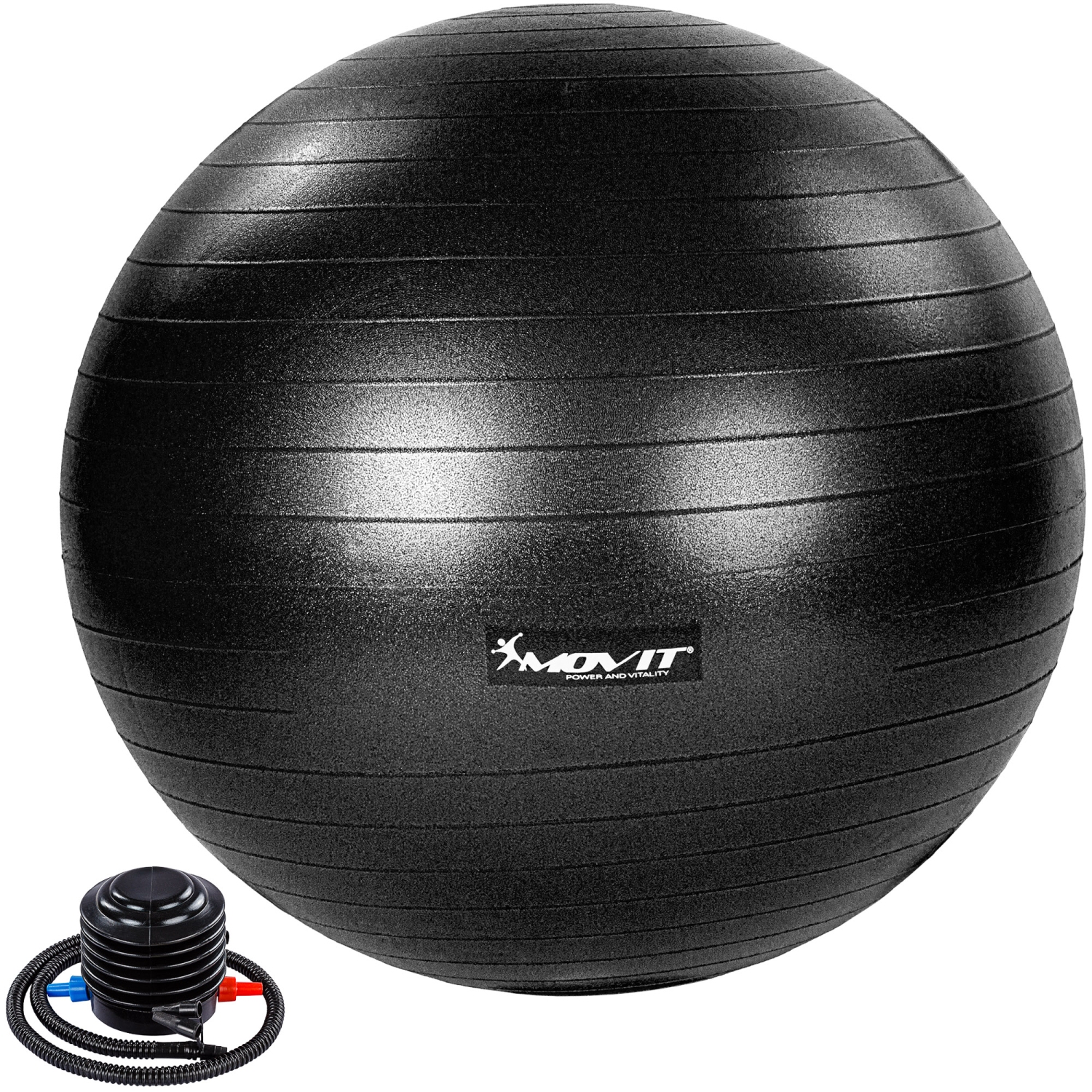 Yoga bal – Pilates bal – Fitness bal – 85 cm – Inclusief pomp – Zwart