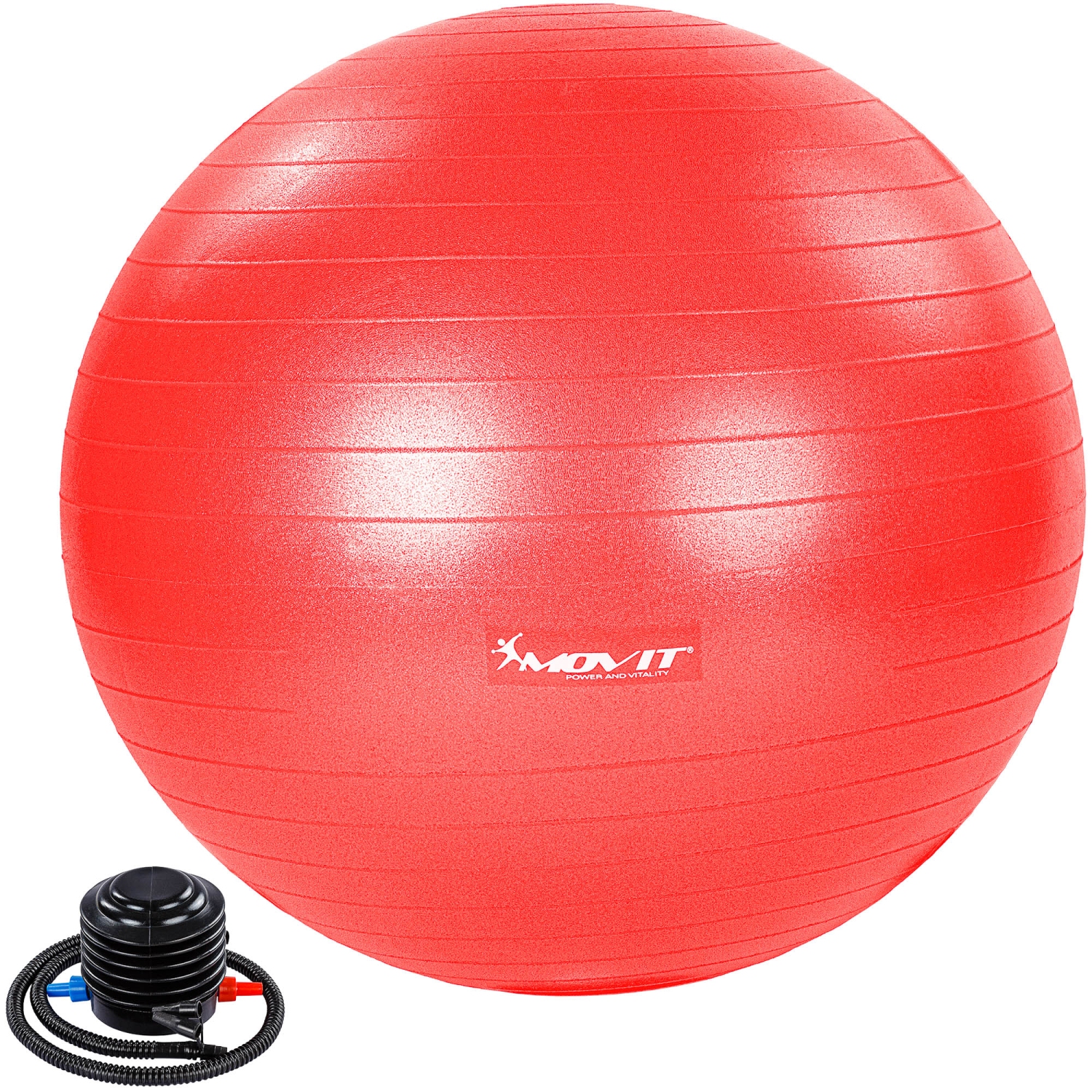 Yoga bal – Pilates bal – Fitness bal – 85 cm – Inclusief pomp – Rood