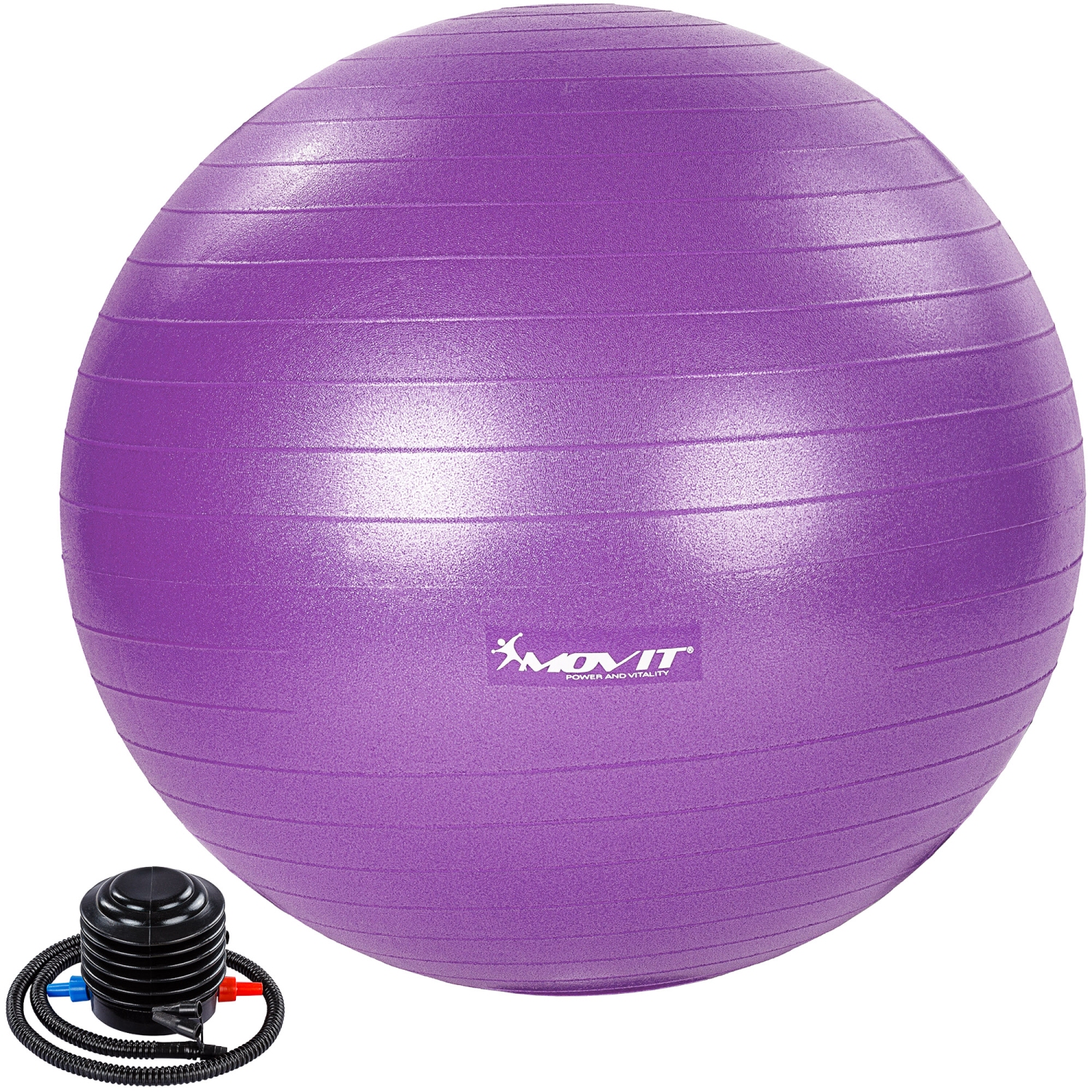 Yoga bal – Pilates bal – Fitness bal – 85 cm – Inclusief pomp – Paars