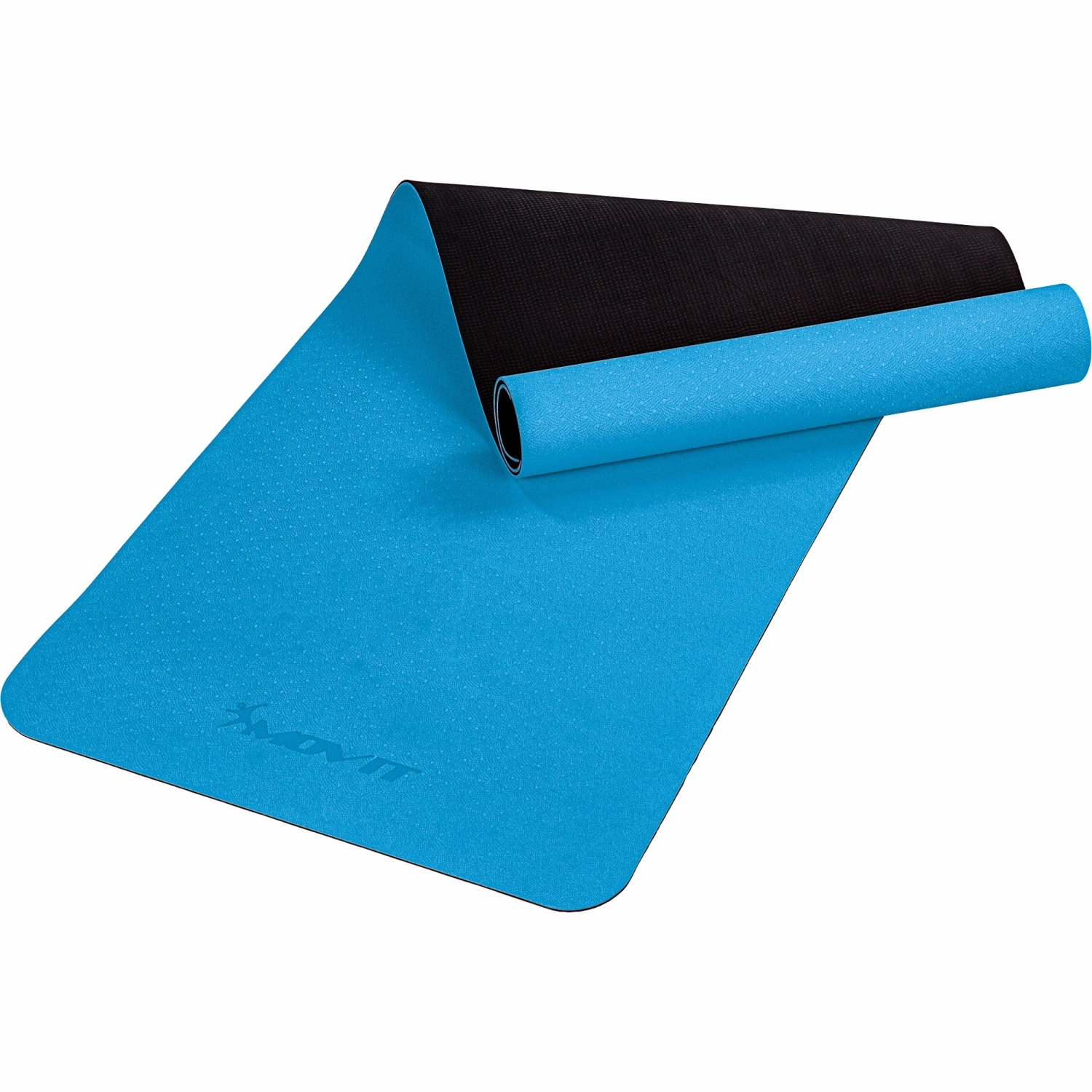Yoga mat – Fitness mat – Pilates mat – Oprolbaar – 190 x 60 x 0.6 cm – Lichtblauw