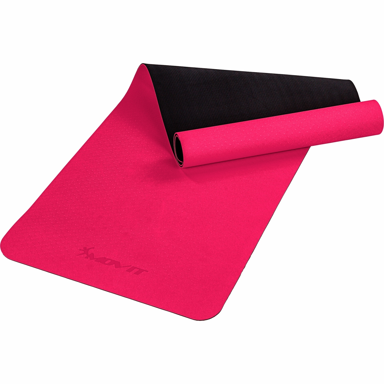 Yoga mat – Fitness mat – Pilates mat – Oprolbaar – 190 x 60 x 0.6 cm – Roze