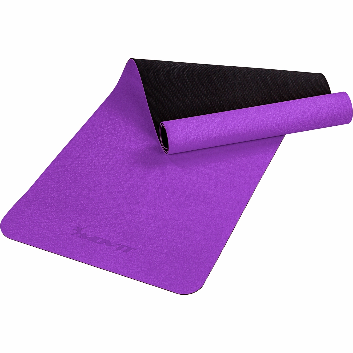 Yoga mat – Fitness mat – Pilates mat – Oprolbaar – 190 x 60 x 0.6 cm – Paars
