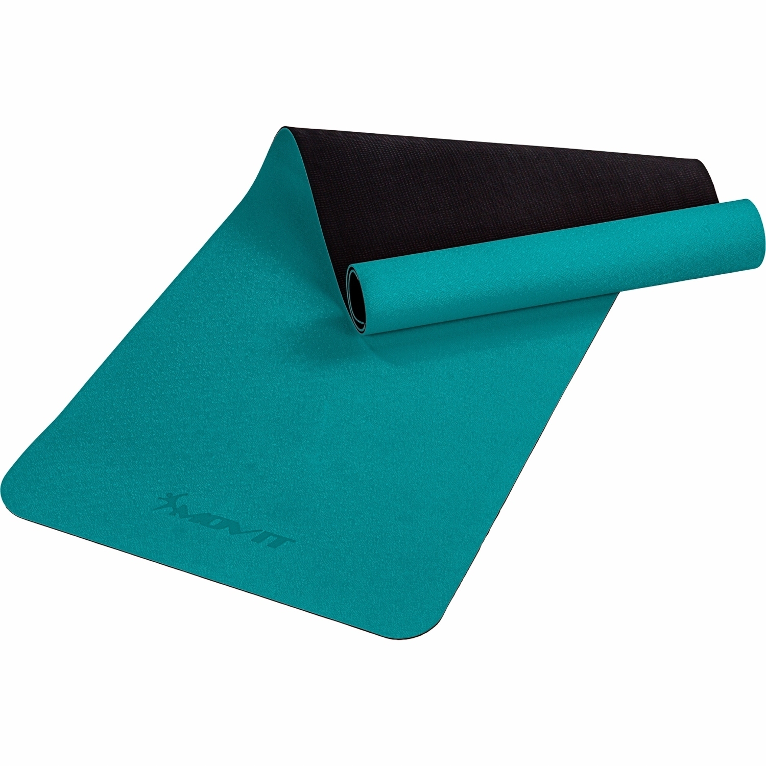 Yoga mat – Fitness mat – Pilates mat – Oprolbaar – 190 x 60 x 0.6 cm – Donkergroen
