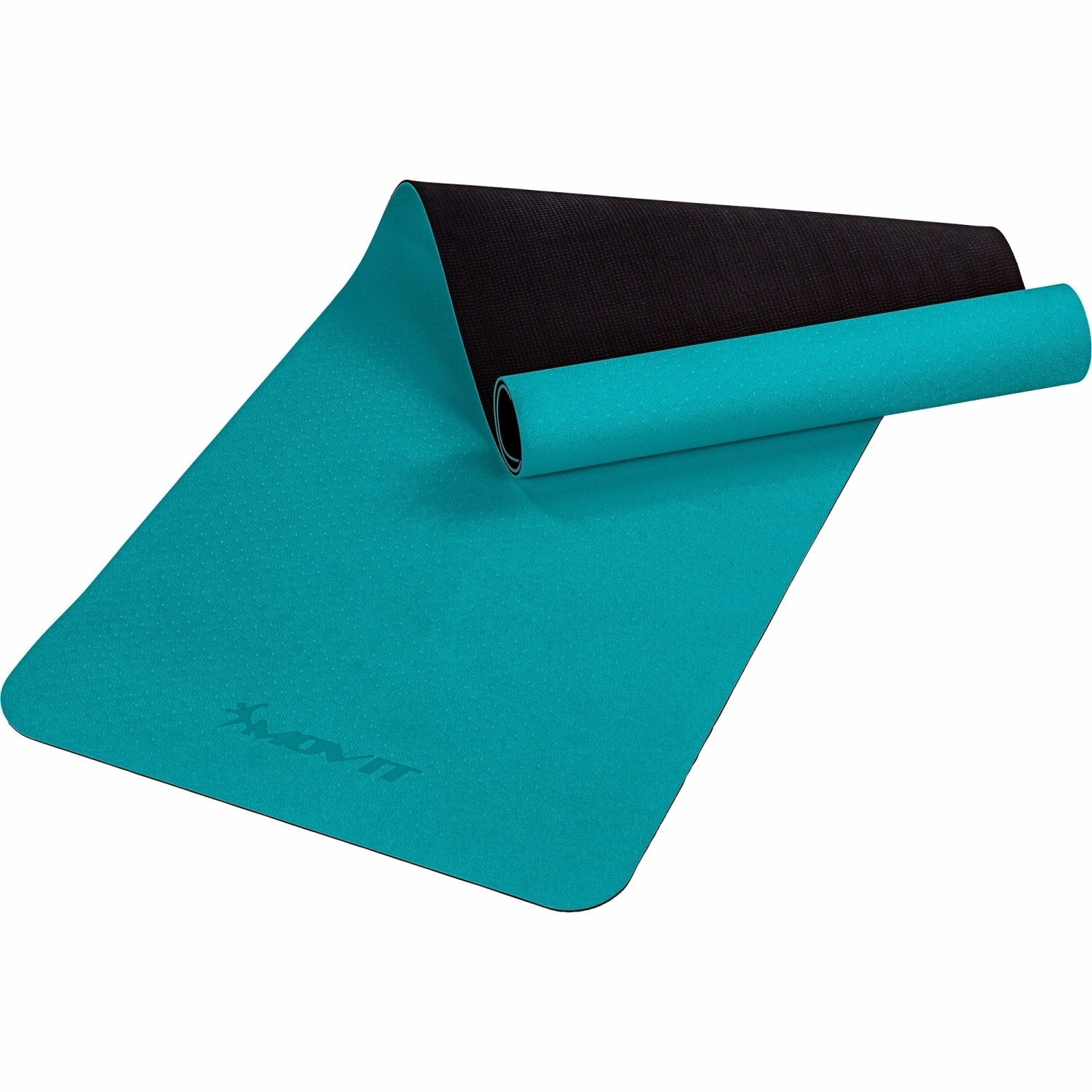Yoga mat – Fitness mat – Pilates mat – Oprolbaar – 190 x 60 x 0.6 cm – Petrol