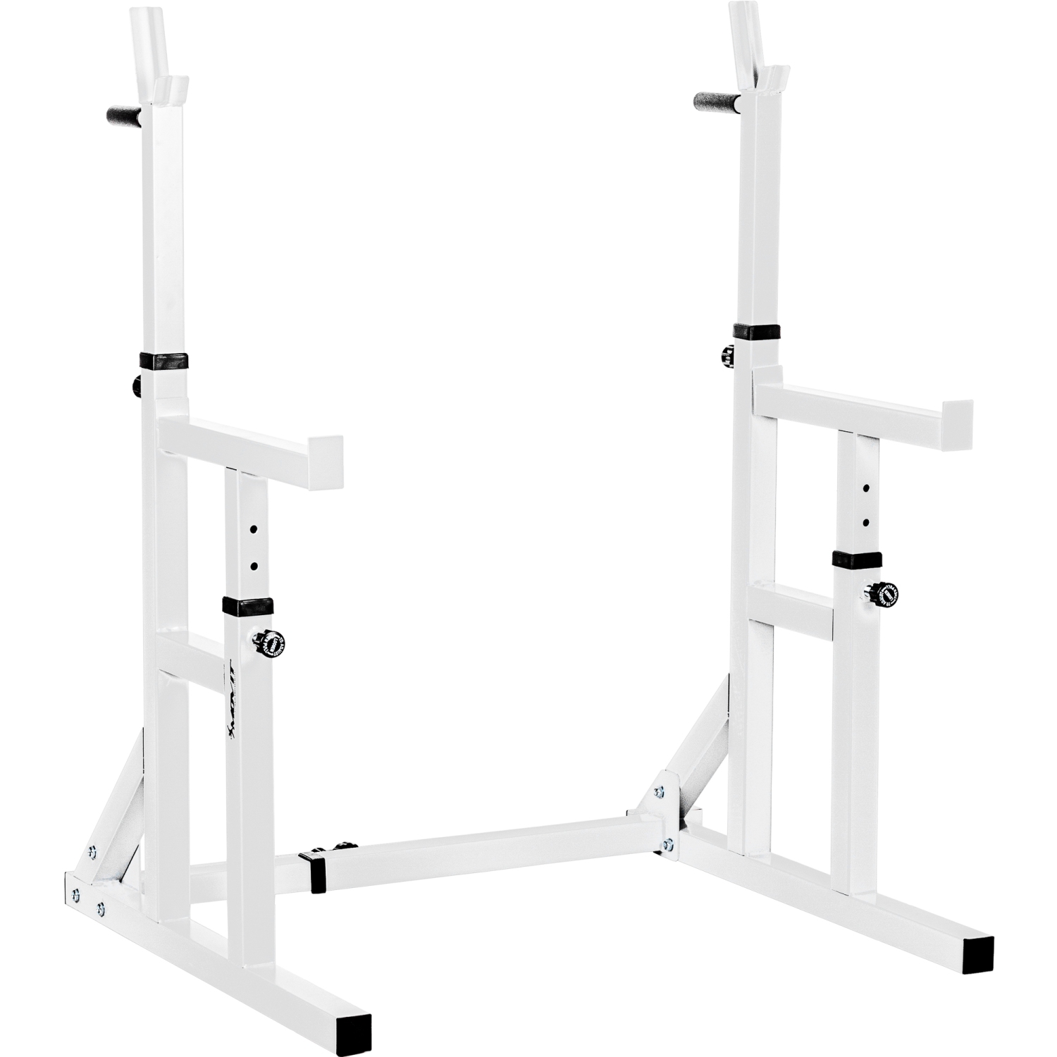 Squat rack – Power rack – Krachtstation – 96.5 x 80.5-116 x 104-164 cm – Wit