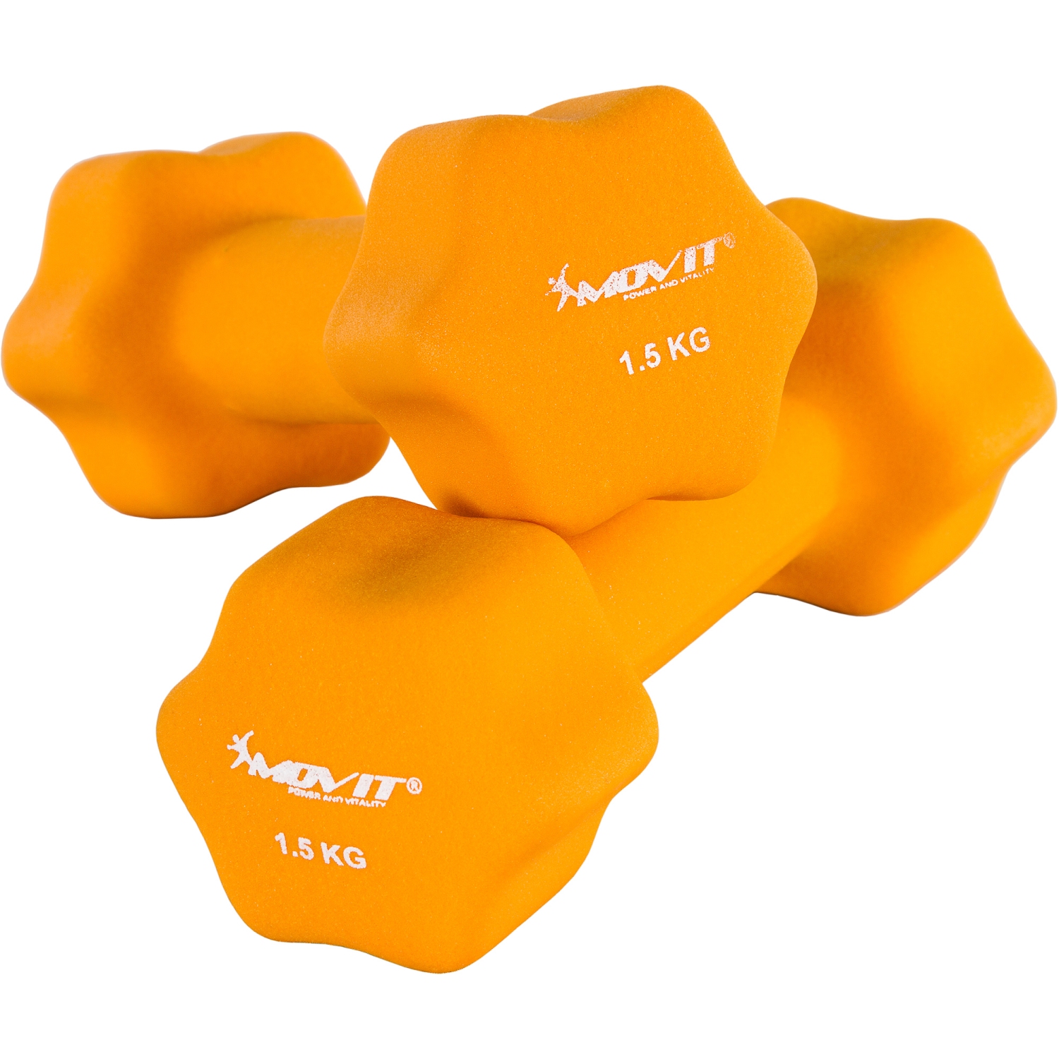 Dumbells set – Gewichten – Fitness – 2x 1.5 kg – Oranje