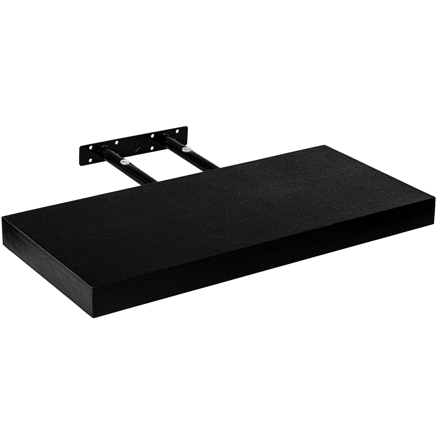 Wandplank Volante – MDF – Staal – Draagvermogen 10 kg – 50 cm – Zwart