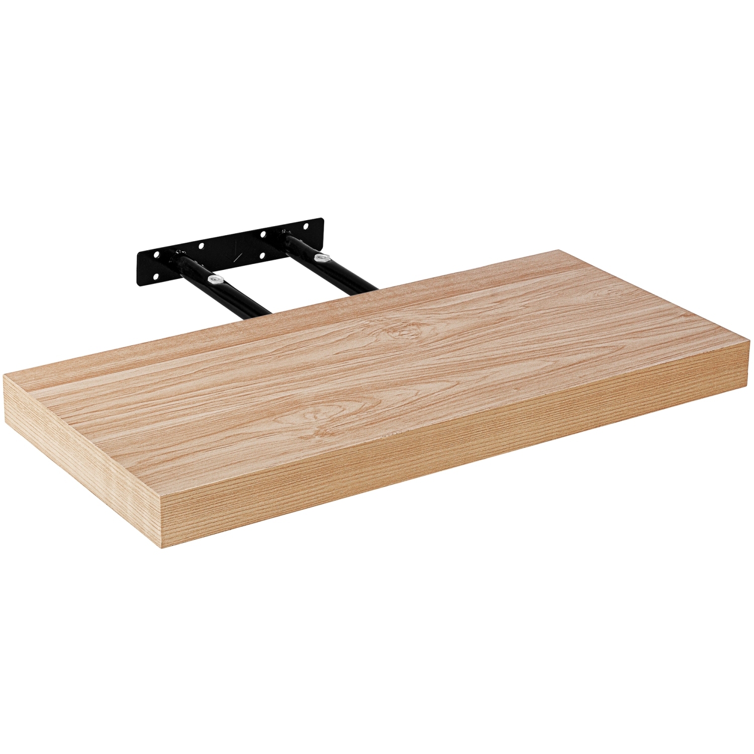 Wandplank Volante – MDF – Staal – Draagvermogen 10 kg – 100 cm – Witte houttinten